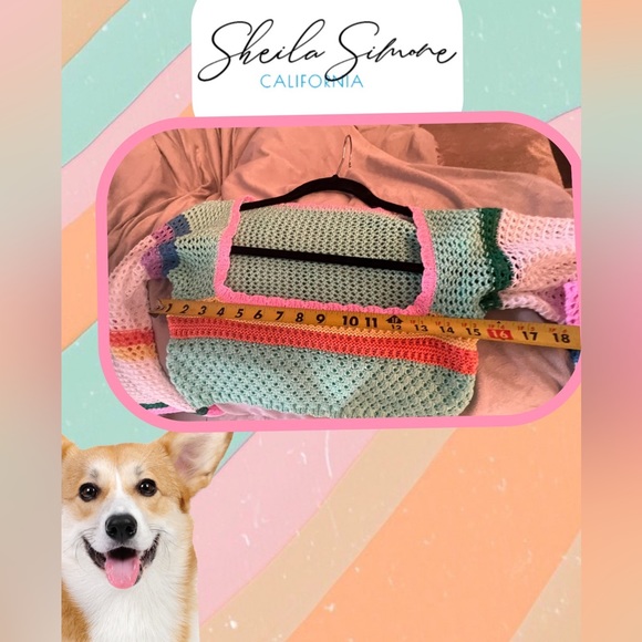 Sheila Simone Crochet Cropped Sweater - Picture 12 of 13